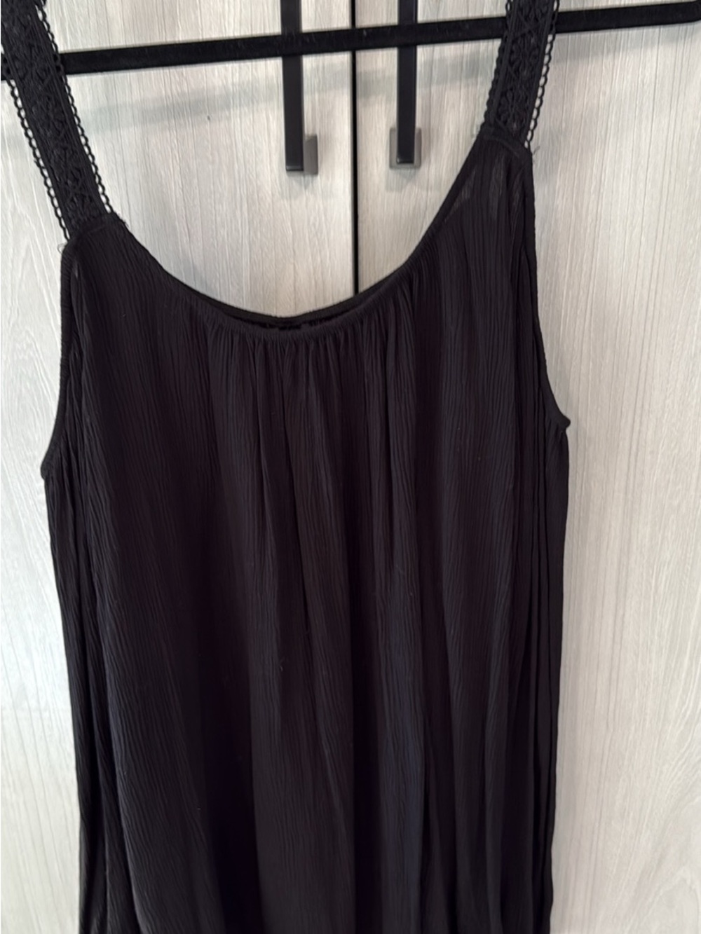 torrid Black Pleated cold shoulder Top